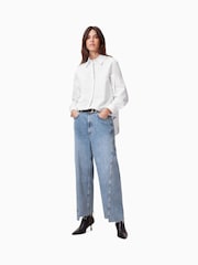 AllSaints White Toria Shirt - Image 3 of 8
