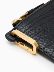 AllSaints Black Remy Grain Wallet - Image 3 of 4