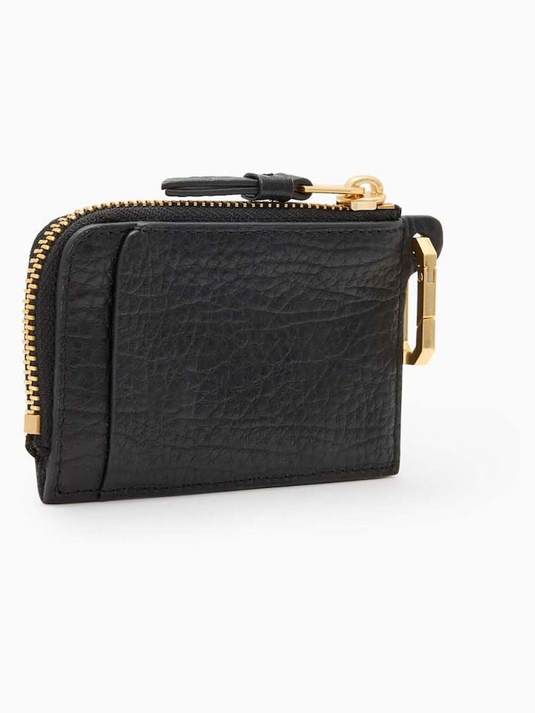AllSaints Black Remy Grain Wallet - Image 4 of 4 AllSaints Black Remy Grain Wallet - Image 4 of 4