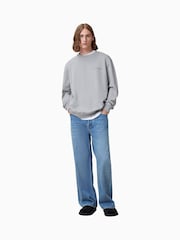 AllSaints Grey Underground Crew Jumper - Image 3 of 6