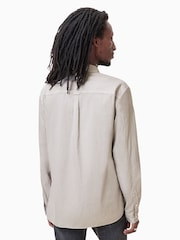AllSaints Grey Light Hawthorne Long Sleeve Shirt - Image 5 of 7