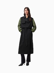 AllSaints Green Penni Trench Jacket - Image 1 of 6