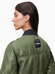 AllSaints Green Penni Trench Jacket - Image 3 of 6