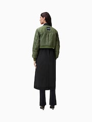 AllSaints Green Penni Trench Jacket - Image 5 of 6
