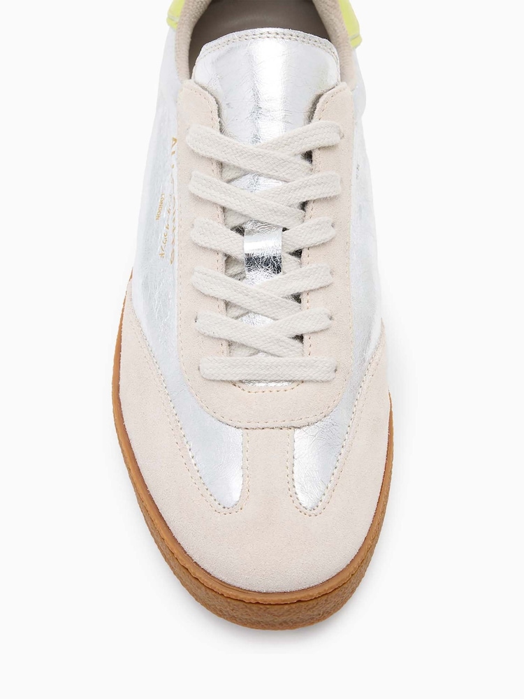 AllSaints Silver Thelma Met Sneakers - Image 5 of 5