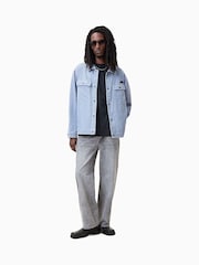 AllSaints Blue Castleford Shirt - Image 1 of 6