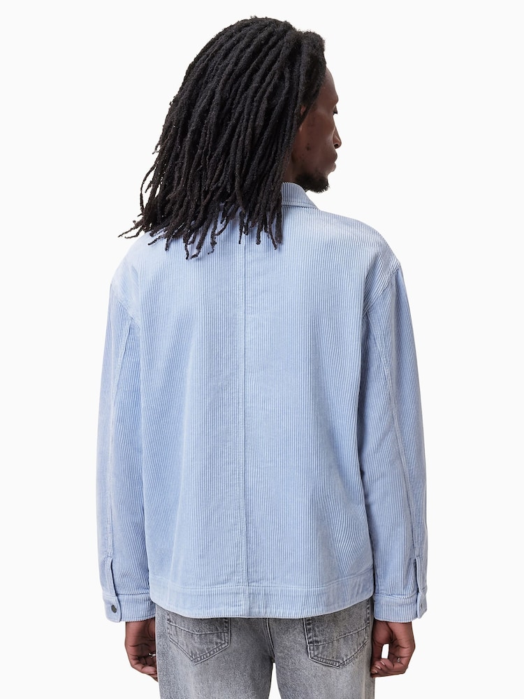 AllSaints Blue Castleford Shirt - Image 2 of 6