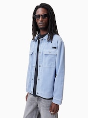 AllSaints Blue Castleford Shirt - Image 3 of 6