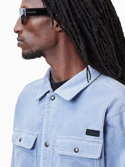 AllSaints Blue Castleford Shirt - Image 4 of 6