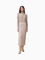 AllSaints Brown Vittoria Dress - Image 1 of 7