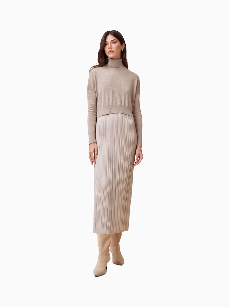 AllSaints Brown Vittoria Dress - Image 1 of 7