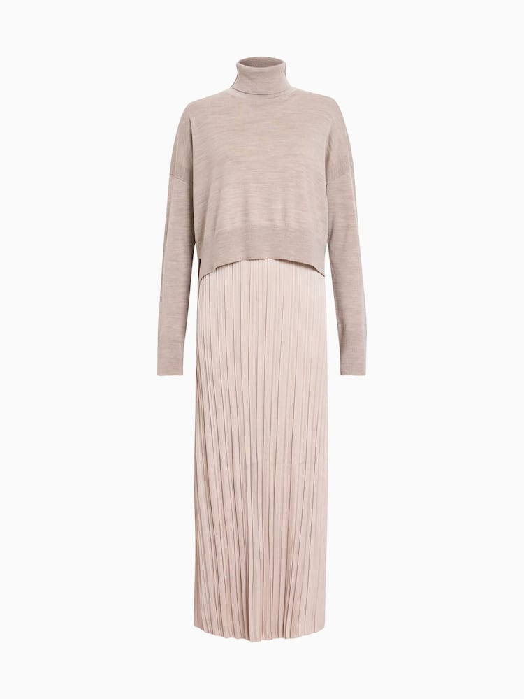 AllSaints Brown Vittoria Dress - Image 7 of 7 AllSaints Brown Vittoria Dress - Image 7 of 7