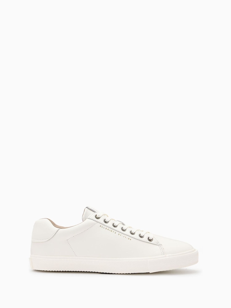AllSaints White Brody Low Top - Image 1 of 5