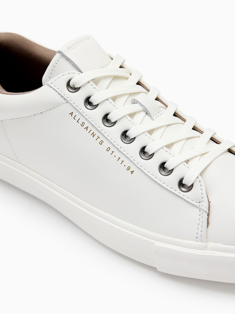 AllSaints White Brody Low Top - Image 4 of 5