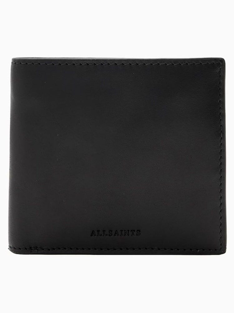 AllSaints Black Delph Wallet - Image 1 of 6