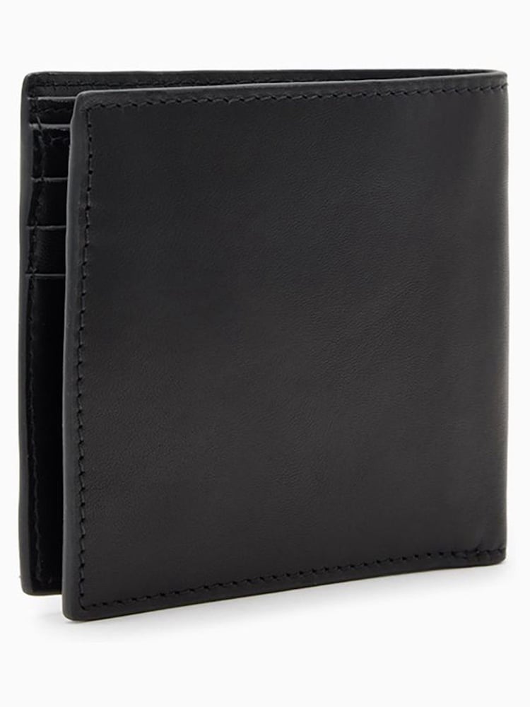 AllSaints Black Delph Wallet - Image 6 of 6