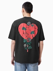 AllSaints Black Sown Short Sleeve Crew T-Shirts - Image 6 of 7