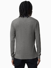 siva - Allsaints Mode Merino Open Car pletena jopa - Slika 5 iz 6