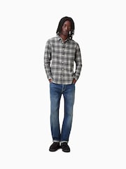 AllSaints Grey Gratton Long Sleeve Shirt - Image 2 of 7