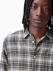 AllSaints Grey Gratton Long Sleeve Shirt - Image 3 of 7