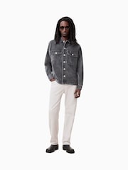 AllSaints Grey Harrier Long Sleeve Shirt - Image 4 of 8