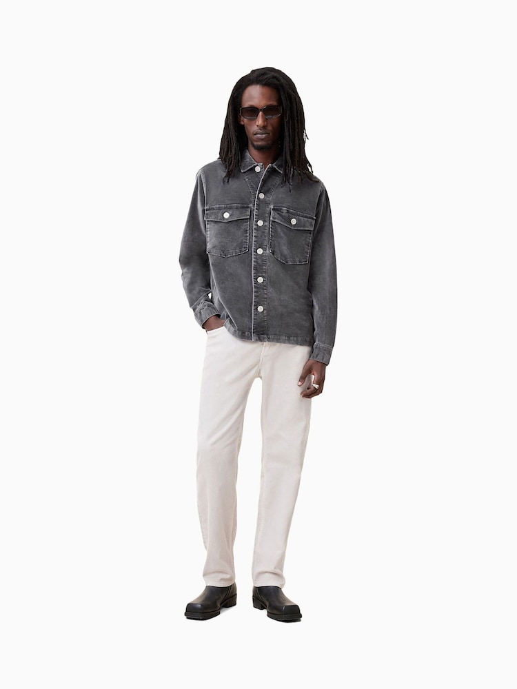 AllSaints Grey Harrier Long Sleeve Shirt - Image 4 of 8