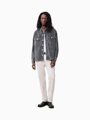 AllSaints Grey Harrier Long Sleeve Shirt - Image 5 of 8