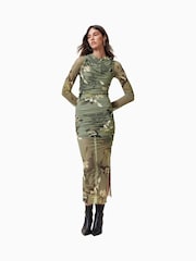 AllSaints Hanako Mesh Dress - Изображение 3 из 8