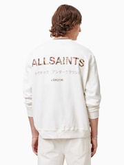 AllSaints White Underground Crew Jumper - Image 2 of 8