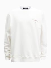 AllSaints White Underground Crew Jumper - Image 5 of 8