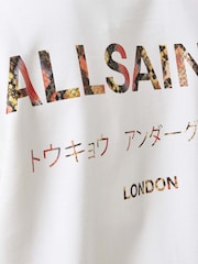 AllSaints White Underground Crew Jumper - Image 6 of 8