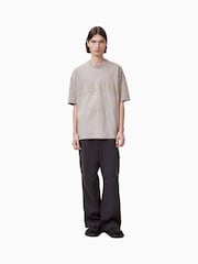 Коричневый - Футболка с вырезом под горло и короткими рукавами Allsaints Biggy - Изображение 3 из 6