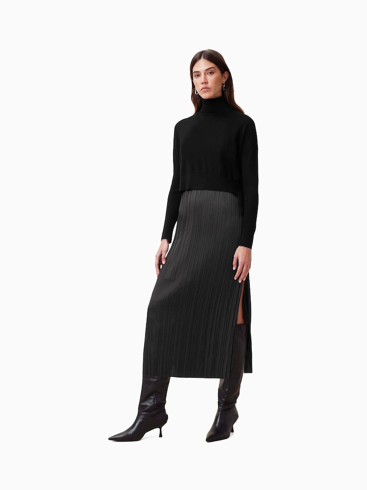 AllSaints Black Vittoria Dress - Image 1 of 8