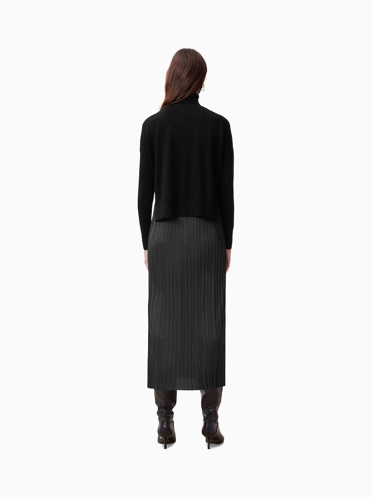 AllSaints Black Vittoria Dress - Image 7 of 8
