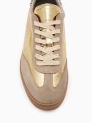 AllSaints Gold Thelma Met Sneakers - Image 4 of 5