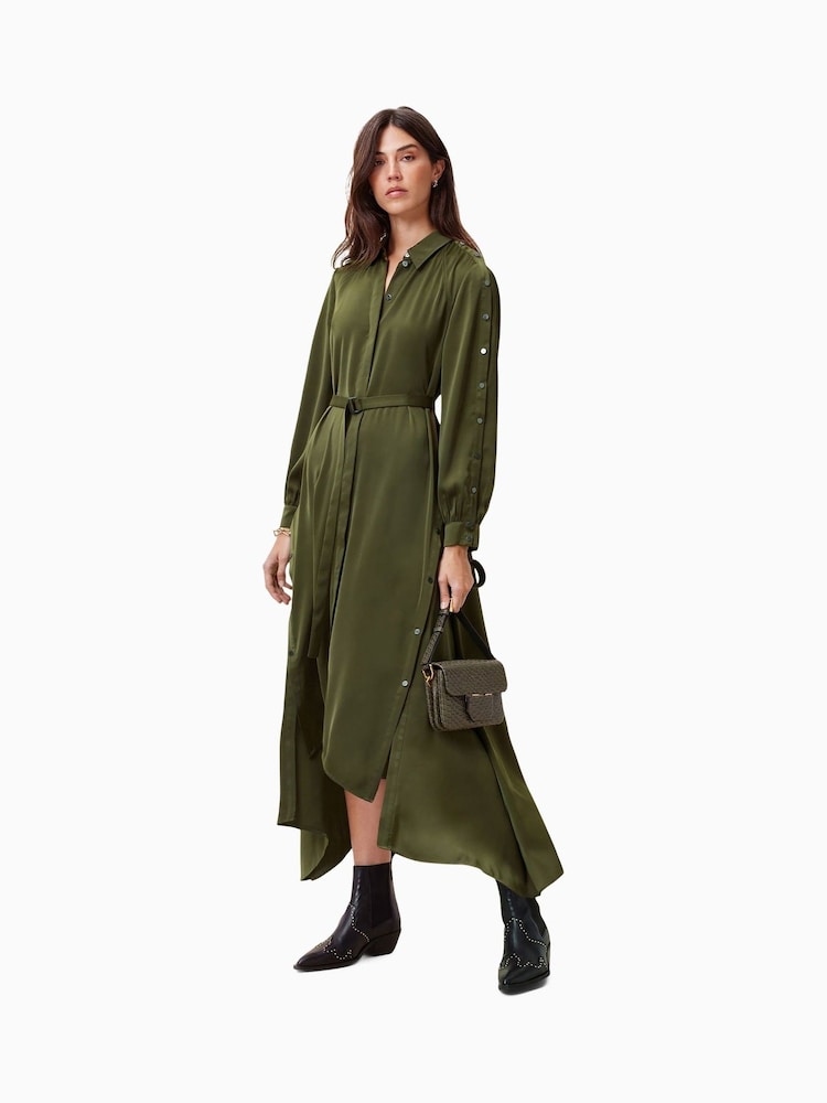 AllSaints Green Lexi Dress - Image 1 of 7