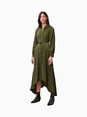 AllSaints Green Lexi Dress - Image 4 of 7