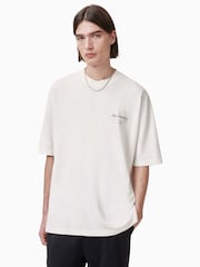 AllSaints White Underground Short Sleeve Crew T-Shirts - Image 1 of 6