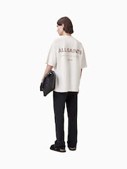 AllSaints White Underground Short Sleeve Crew T-Shirts - Image 2 of 6