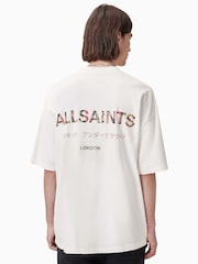 AllSaints White Underground Short Sleeve Crew T-Shirts - Image 5 of 6