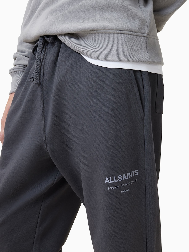 AllSaints Grey Undrgrnd Sweatpants - Image 4 of 8