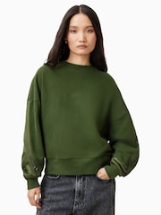 أخضر - AllSaints Peggy Zip Sweatshirt - صورة 4 من 7