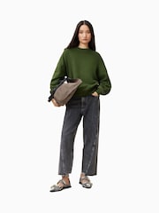 أخضر - AllSaints Peggy Zip Sweatshirt - صورة 6 من 7