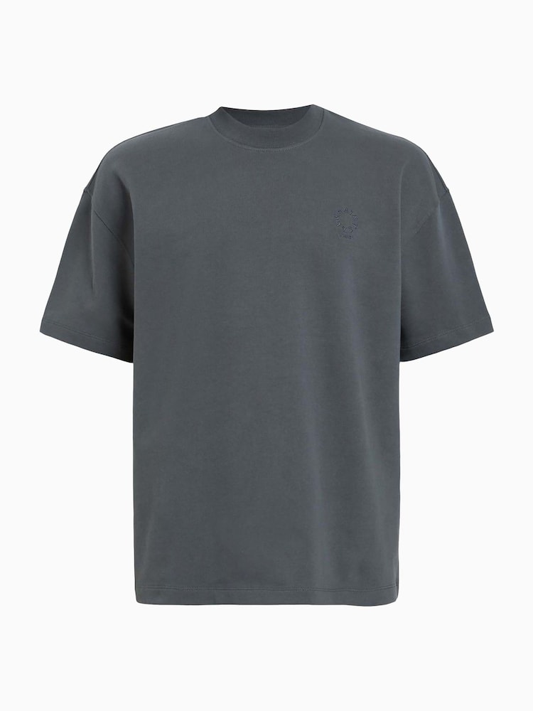 AllSaints Blue Haven Short Sleeve Crew T-Shirt - Image 6 of 6