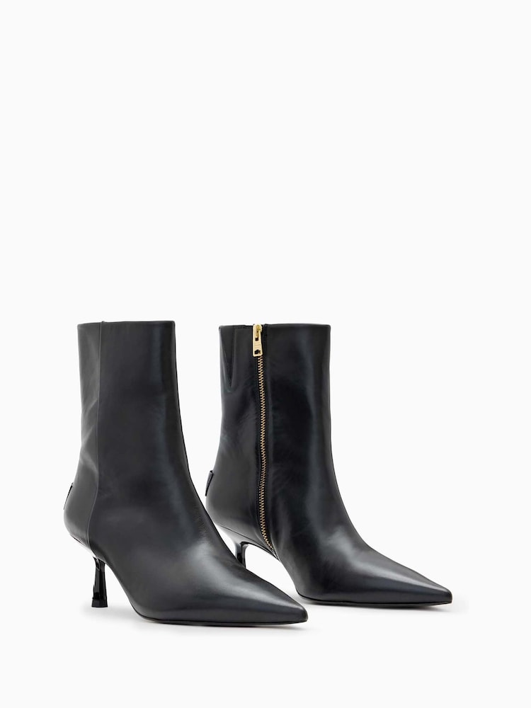 AllSaints Black Vivian Boots - Image 2 of 4