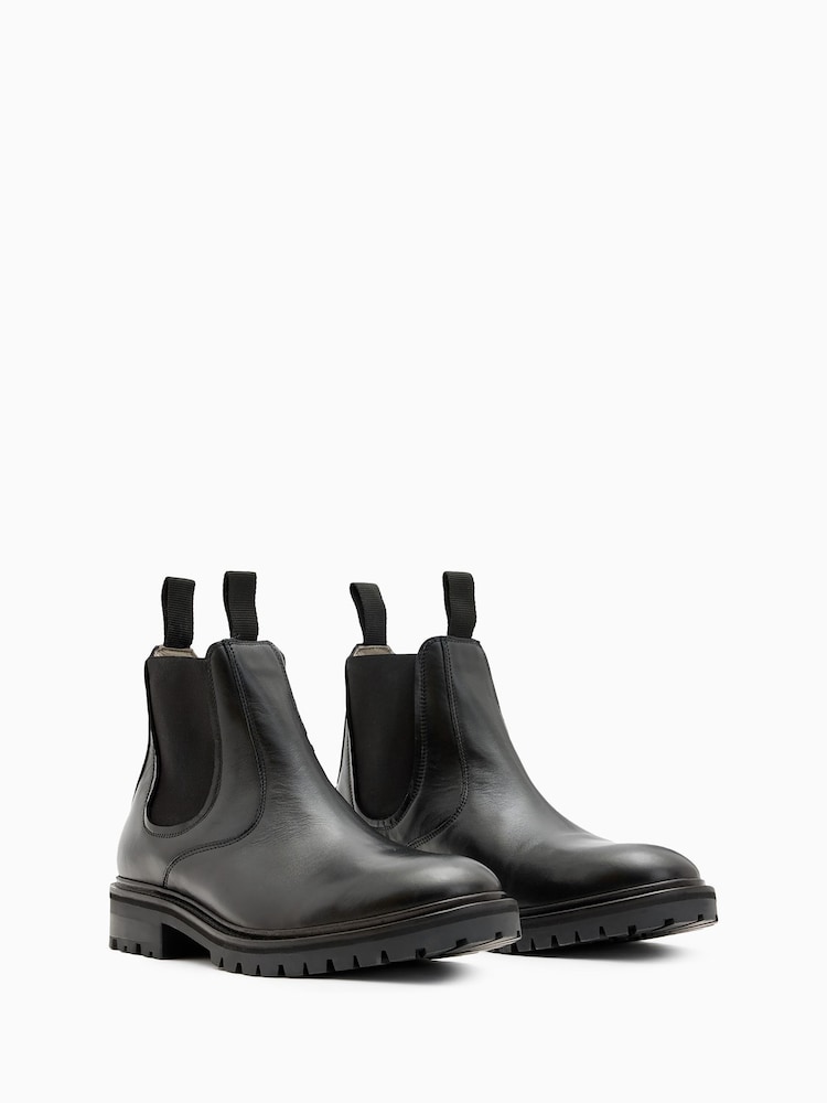 AllSaints Black Toby Boots - Image 1 of 5