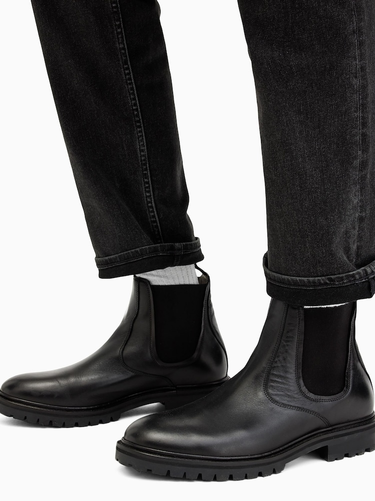 AllSaints Black Toby Boots - Image 3 of 5