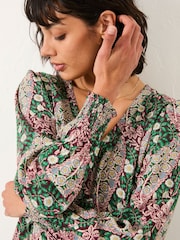 FatFace Multi Japanese Rose Midi Dress - Image 5 of 6