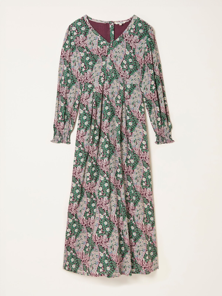 FatFace Multi Japanese Rose Midi Dress - Image 6 of 6 FatFace Multi Japanese Rose Midi Dress - Image 6 of 6