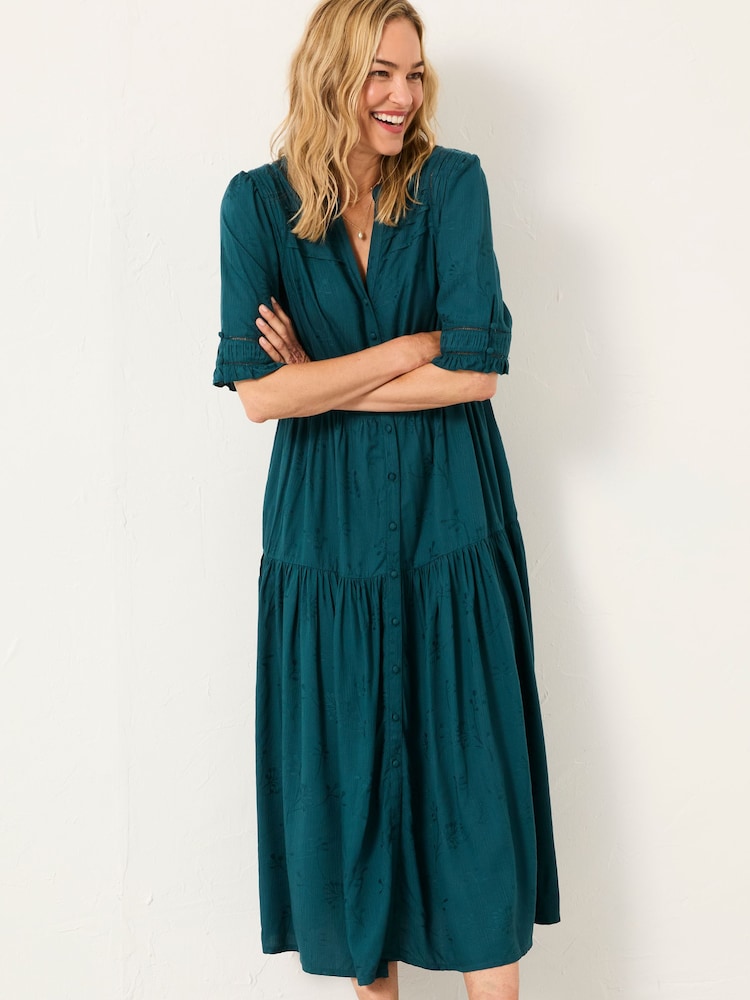 Vestido Midi Bordado FatFace - Imagem 1 de 6
